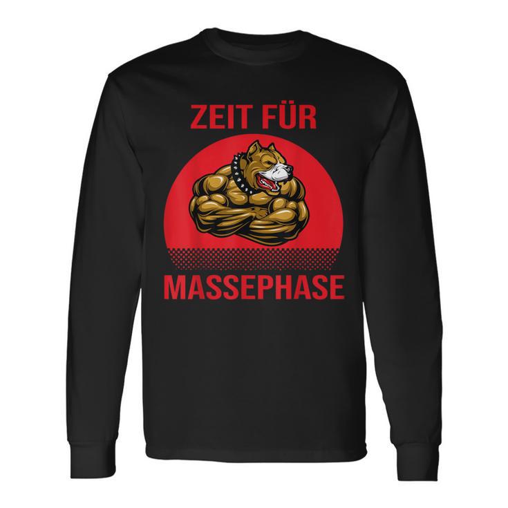 Zeit Für Massephase Bodybuilding Langarmshirts Geschenkideen