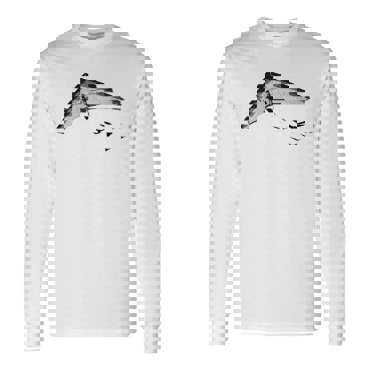 Ala Delta Ala Deltaolar Pilotoolar Aviar Camiseta de manga larga