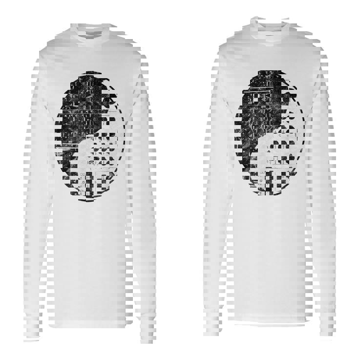 Analog Synth Yin And Yang Techno Producer Adsr Acidintage Maglietta a maniche lunghe Ideas de regalos