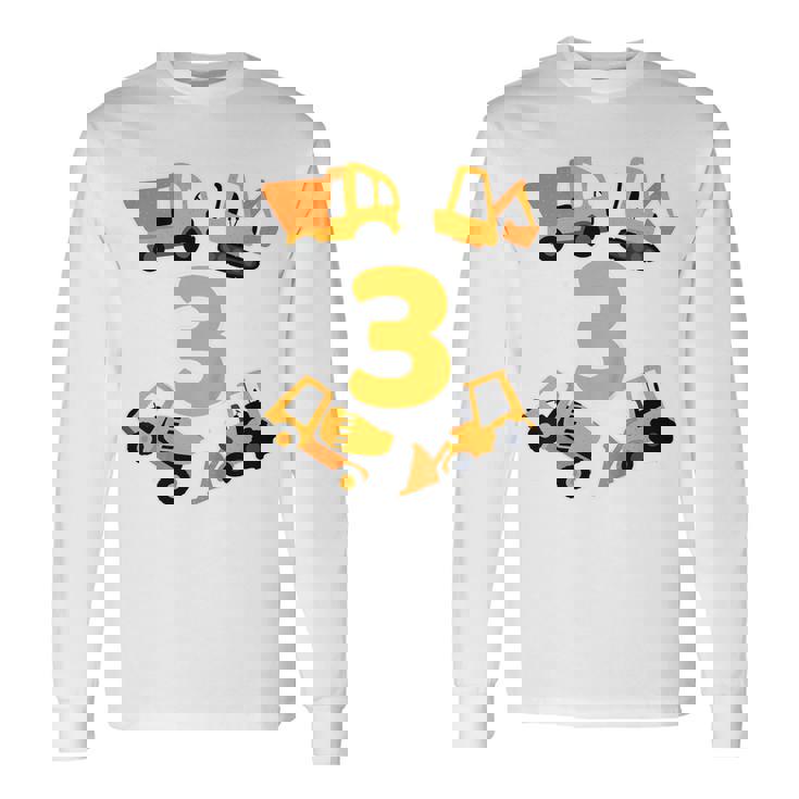 Bambino 3° Compleanno Ruspa 3 Anniecchia Cantiere Bambino Regalo Maglietta a maniche lunghe