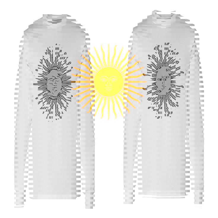 Bandiera Argentina Sol De Mayo Argentina Maglietta a maniche lunghe