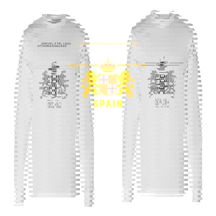 Barcellona Catalogna Spagna Barcellona Espana Calcio Souvenir Maglia A Manica Maglietta a maniche lunghe