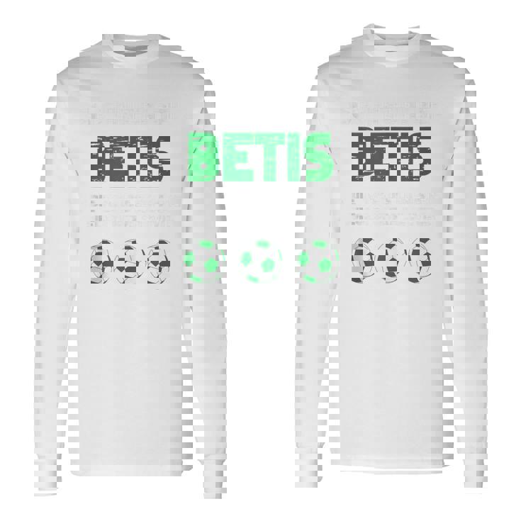 Betis Regalo Aficionado Deporte Fútbol Manga Larga Camiseta de