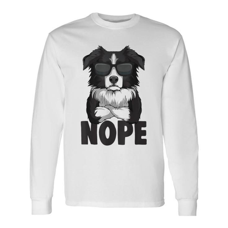 Border Collie Dog Female Langarmshirts Geschenkideen