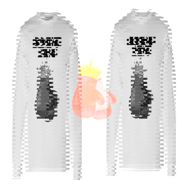 Boxing King De Boxeo Para Hombre Boxeo Deportivo Boxeo Camiseta de manga larga Ideas de regalos