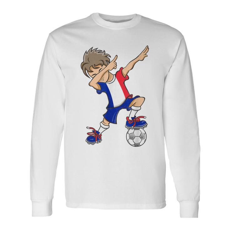 Boys' France Football Blue Langarmshirts Geschenkideen