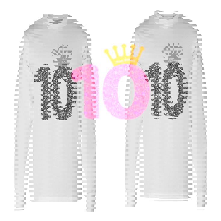 Camicia Di Buon Compleanno 10° Festa 10 Anni Di Compleanno Maglietta a maniche lunghe Ideas de regalos