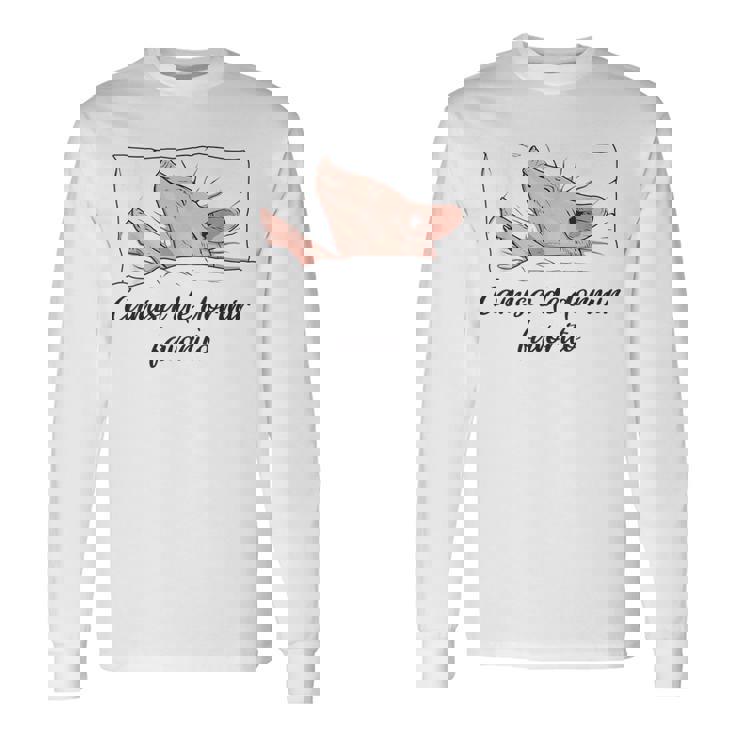 Camisa De Dormir Cerdito Pijama Cerdo Camiseta de manga larga