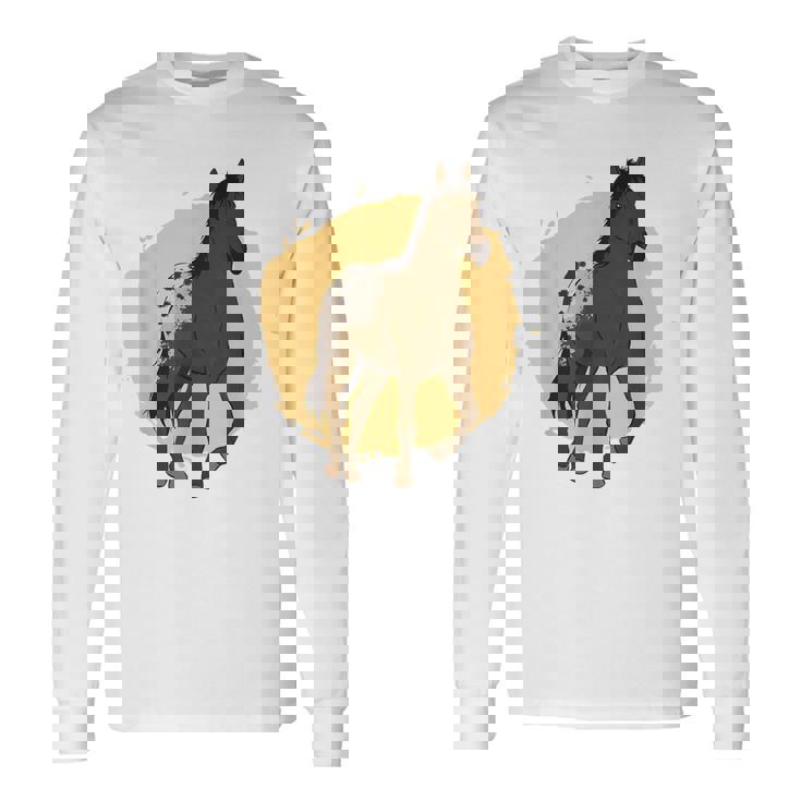 Carrera De Caballos Camiseta de manga larga