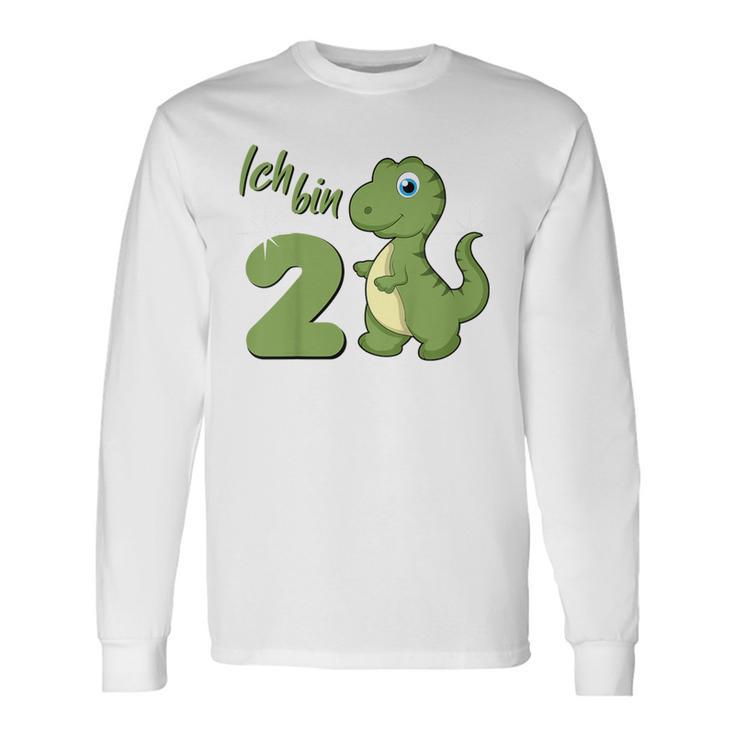 Children's Dino 2Nd Birthday 'Ich Bin Schon 2 Jahre Alt' Langarmshirts Geschenkideen