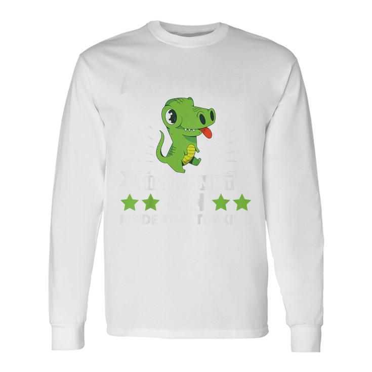 Children's Dino Achtung Hier Kommt Ein Kindergartenkind Kindergarten Kindergarten Langarmshirts Geschenkideen