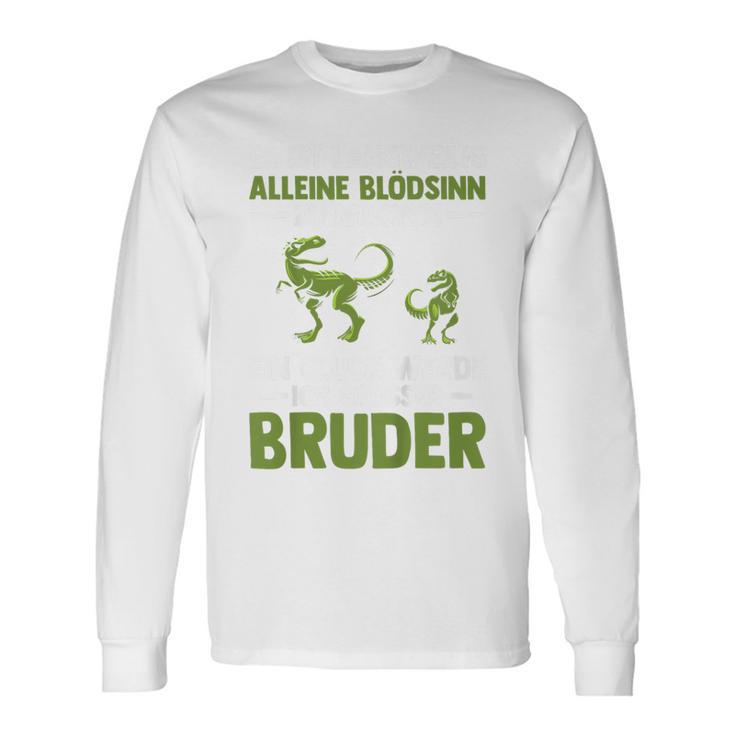 Children's Ein Glück Werde Ich Großer Bruder Dinosaur Langarmshirts Geschenkideen