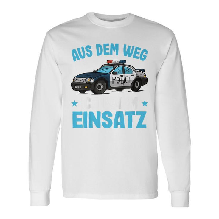 Children's Police Aus Dem Weg Bin Im Einsatz Boys Police Langarmshirts Geschenkideen