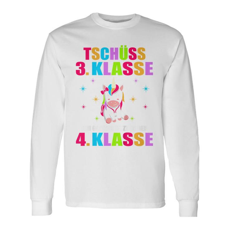 Children's Tschüss 3 Class Ich Glitzer Jetzt In 4 Class First Day At School Langarmshirts Geschenkideen