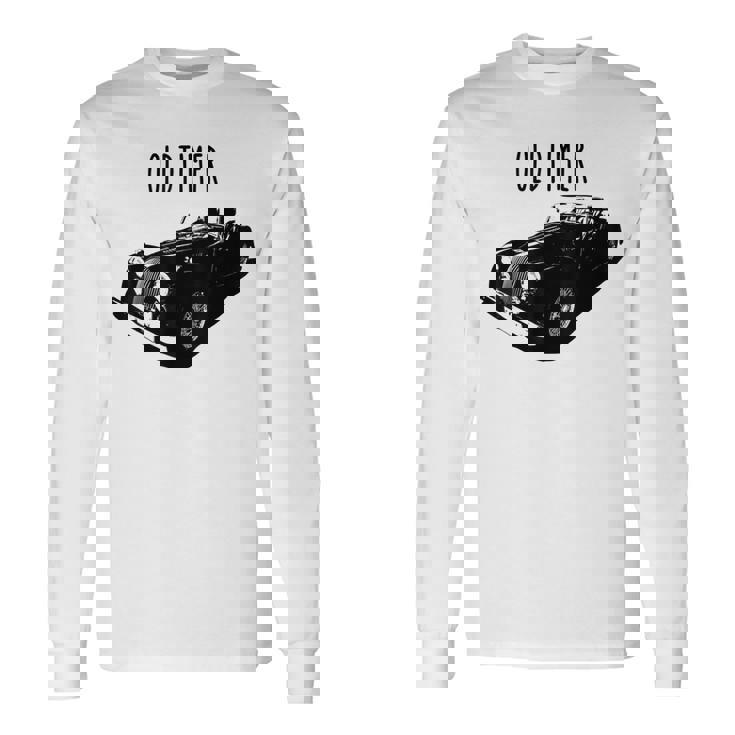 Coche Antiguo Británico Morgaen – Plus 4 O Plus 8 Camiseta de manga larga