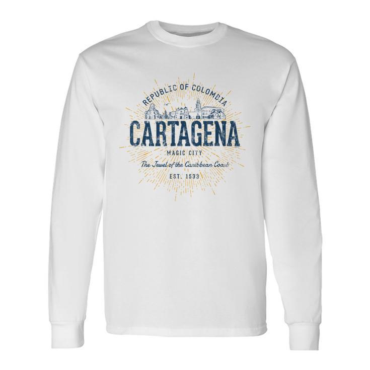 Colombia Retro Styleintage Cartagena Langarmshirts Geschenkideen