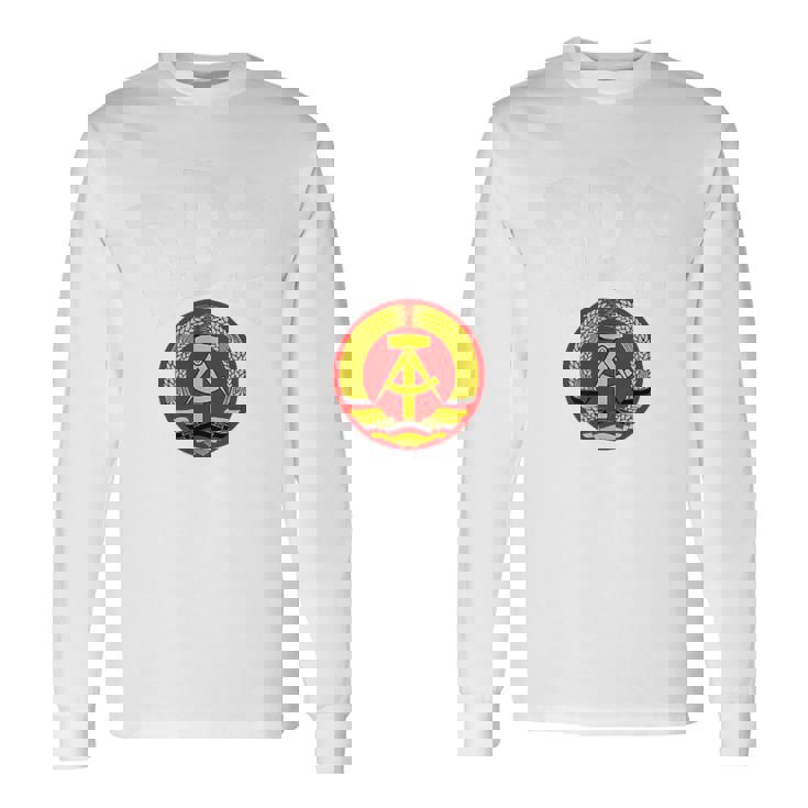 Ddr Alemania Este Rda 1974 Fútbol Retrointage Camiseta de manga larga