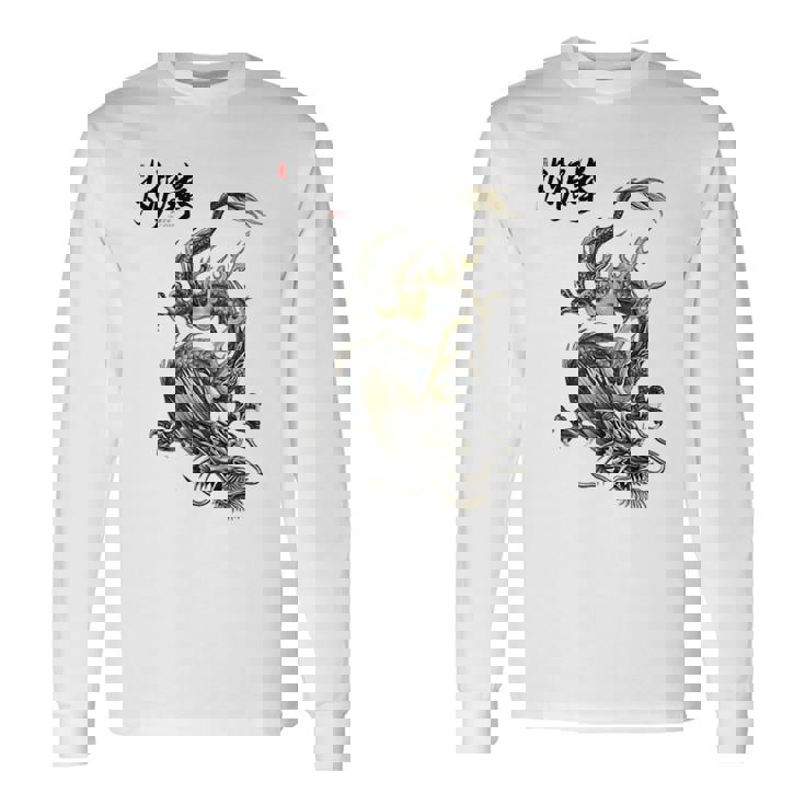 Drago Cinese Per Kung Fu Amanti Del Drago Tai Chi Maglietta a maniche lunghe Ideas de regalos