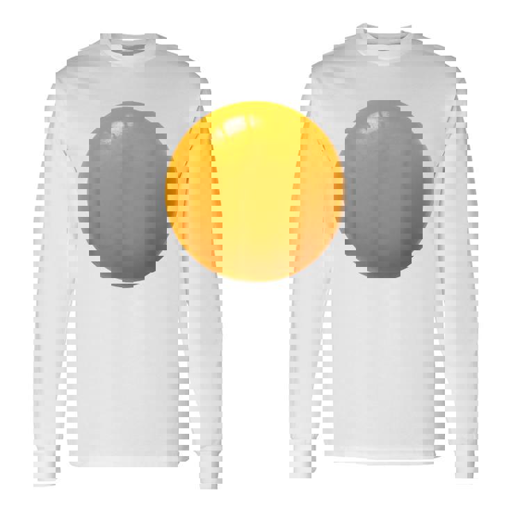 Deviled Egg Yolk Easy Lazy Diy Costume For Halloween Party Long Sleeve T-Shirt