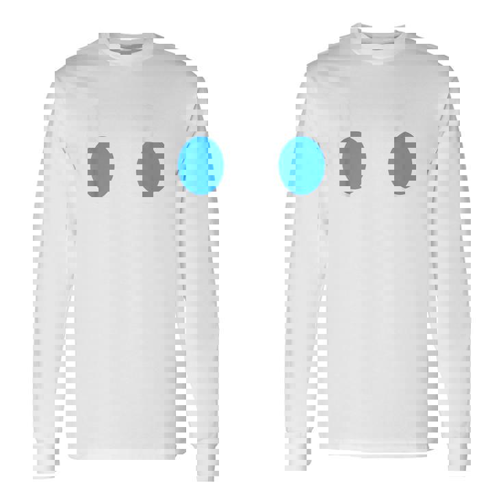 Diy Arcade Game Ghost Eyes Halloween Group Costume Long Sleeve T-Shirt