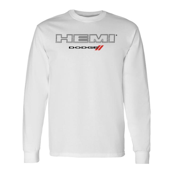 Dodge Hemi Dark Wordmark Logo Langarmshirts Geschenkideen