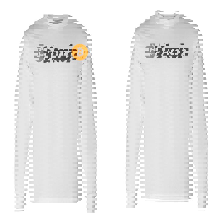 El Logotipo De Bitcoin Camisas De Bitcoin Camiseta de manga larga