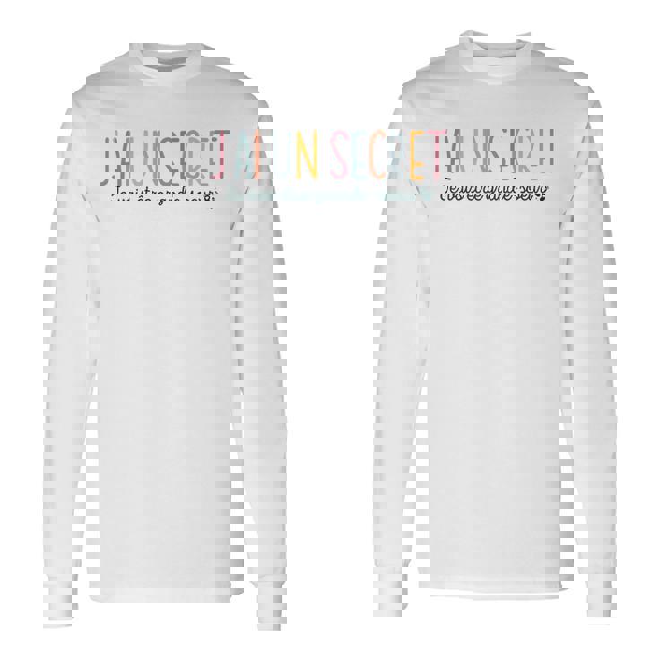 Enfant Secret Future Grande Soeur 2025 Jeais Etre Grande Soeur T-shirt à manches longues