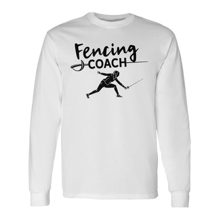 Esgrima Entrenador Esgrima Esgrima Deportiva Esgrima Camiseta de manga larga
