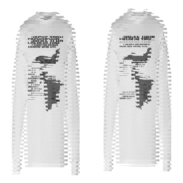 Eurofighter Typhoon Aeroplane Maglietta a maniche lunghe