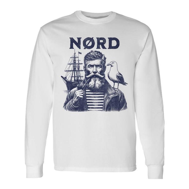 Fischer Mit Seagull Nord Sailor Captain Langarmshirts Geschenkideen