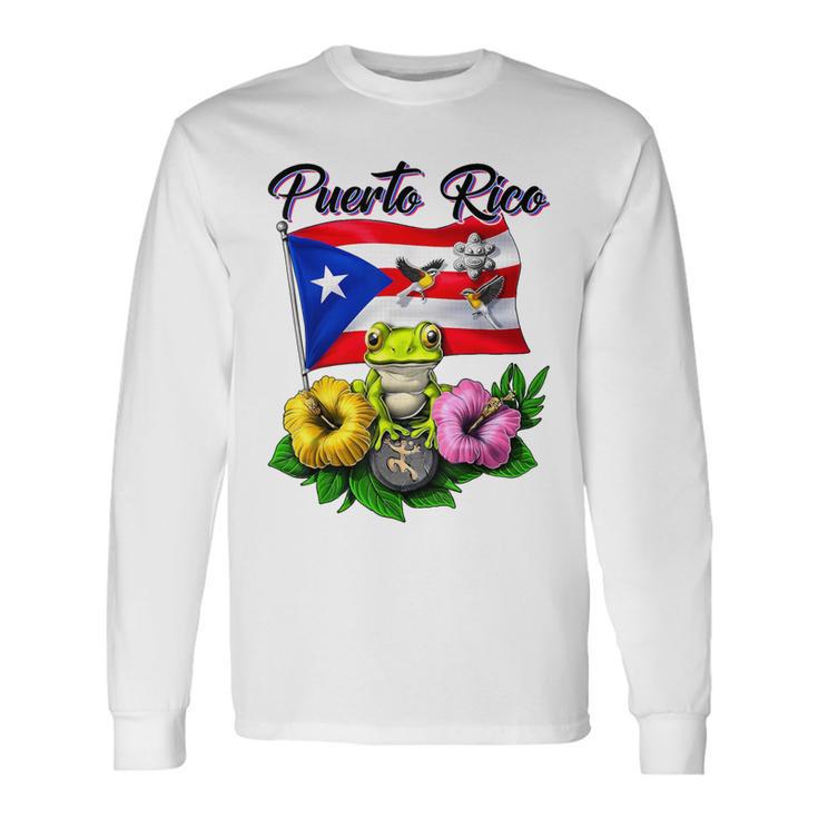 Maglietta Uomo Puerto Rico Boricua Coqui Frog Taino Sun Bandiera Portoricana 100% Cotone - Foto 2