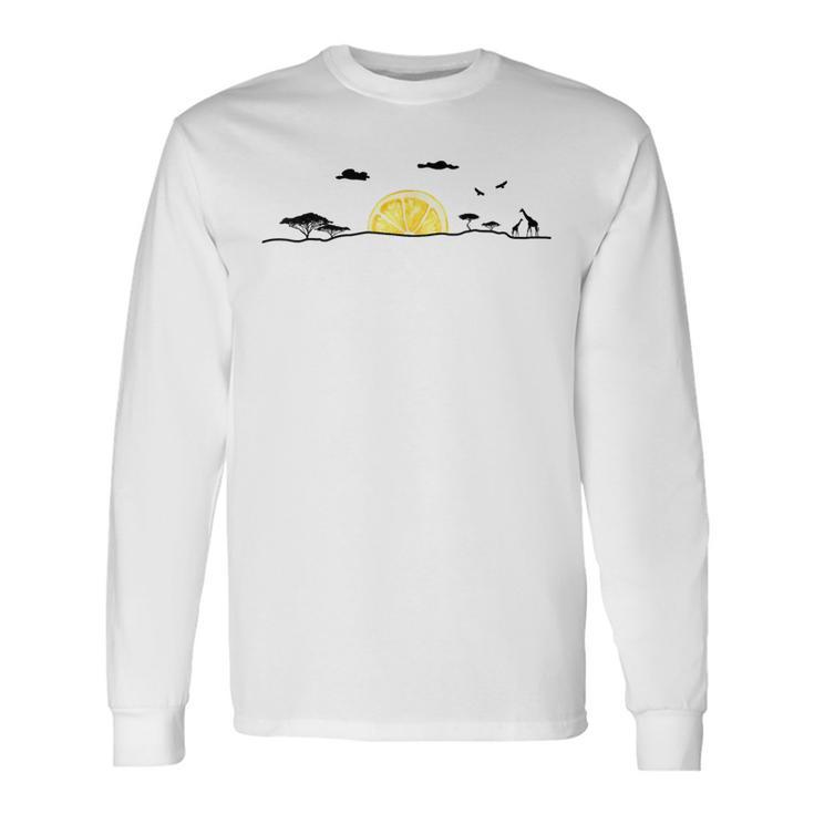 Lemon Summer Sun Sunset S Langarmshirts Geschenkideen