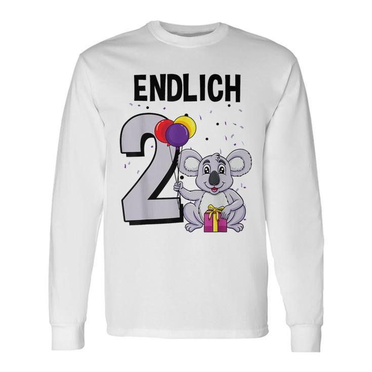 Geschenk 2 Jahre Alt Koalabär Koala Geburtstag Langarmshirts Geschenkideen