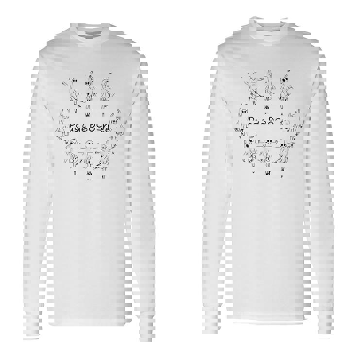 Ghost Pas De Boo-Rée Ballet Dancer Spooky Halloween Long Sleeve T-Shirt