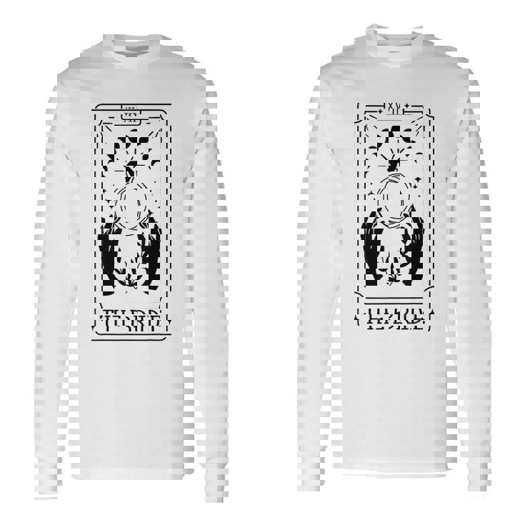Gothic Bride Bridesmaid Tarot Bridal Party Bachelorette Long Sleeve T-Shirt