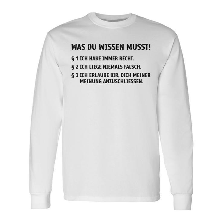 Ich Habe Immer Rechtthaber Klugscheißer Besserwisser Gray Langarmshirts Geschenkideen