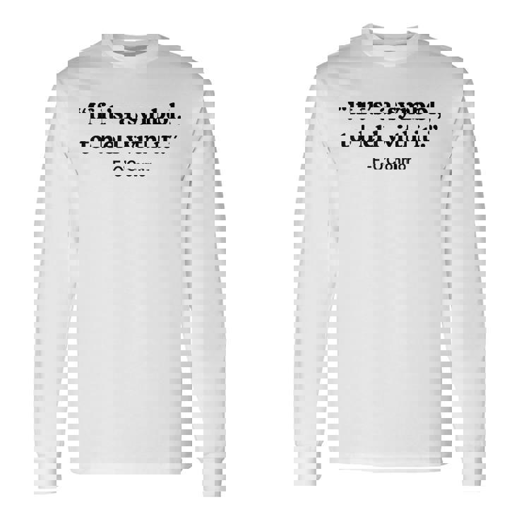 If It's A Symbol To Hell With It Men's T-shirt Back Print