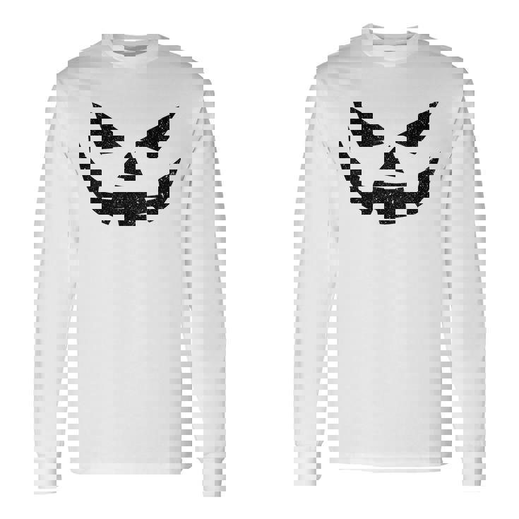 Jack O Lantern Halloween Pumpkin Face Shirt T-Shirt Long Sleeve T-Shirt