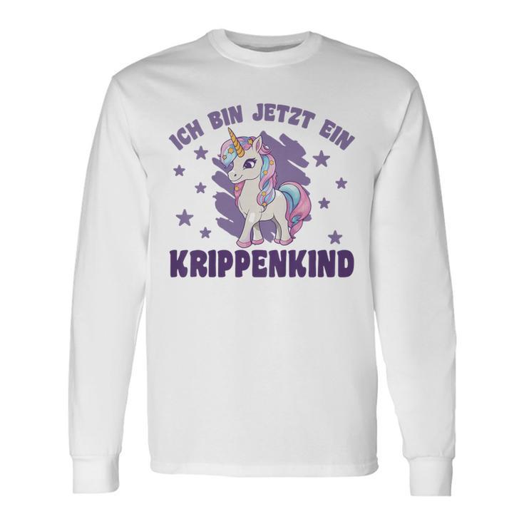 Kinder Ich Bin Jetzt Ein Krippenkind Kinderflppe Dolphin Langarmshirts Geschenkideen