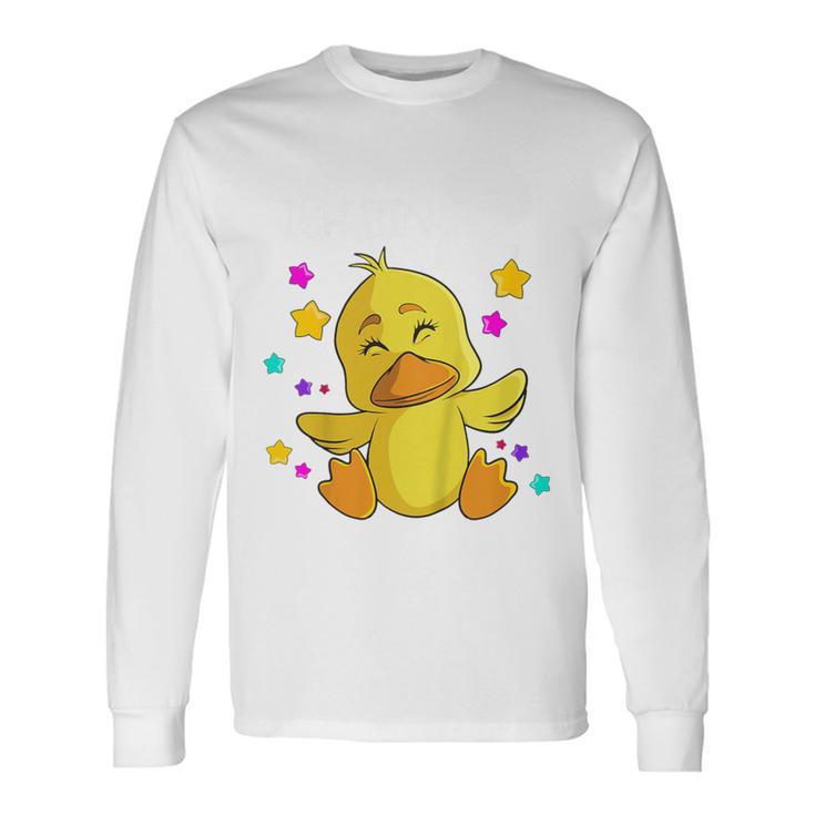 Kinder Ich Bin Schon 2 Jahre Alt Eine Süße Ente 2Nd Birthday Langarmshirts Geschenkideen