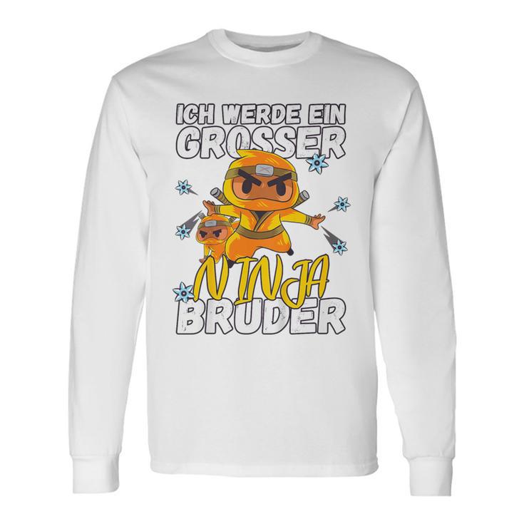 Kinder Ich Werde Ein Große Ninja Bruder Pregnancy Announcement 80 Langarmshirts Geschenkideen