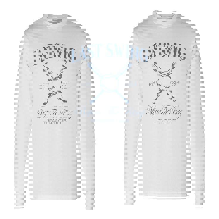 Last Swing Before The Ring Bachelorette Party Baseball Bride Long Sleeve T-Shirt