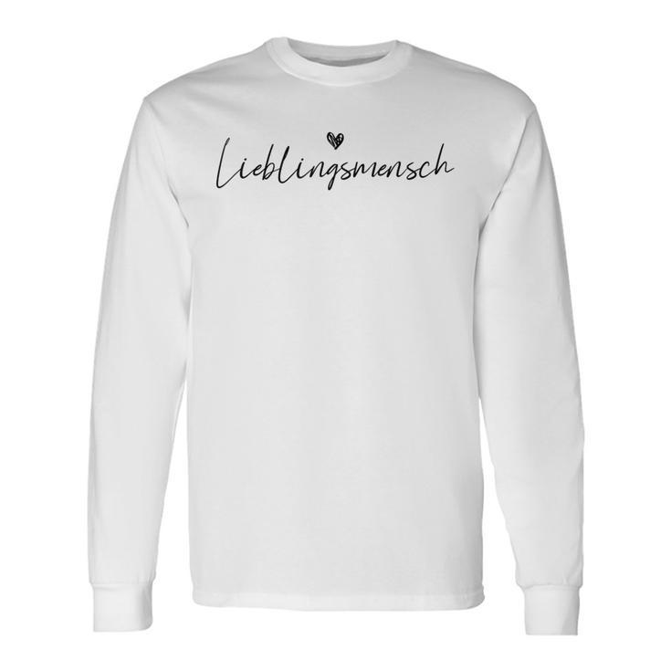 Lieblingsmensch Liebling Beziehungalentinstag Love Langarmshirts Geschenkideen