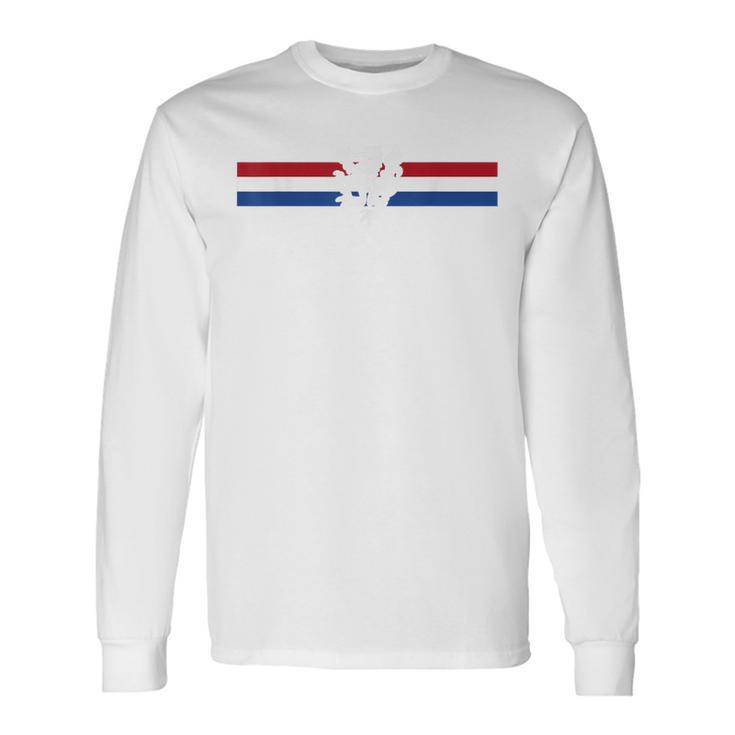 Lion Crest Holland Flag Nederland Netherlands Langarmshirts Geschenkideen