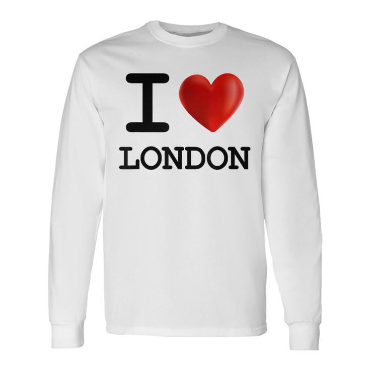 I Love London Souvenir Blue S Langarmshirts Geschenkideen