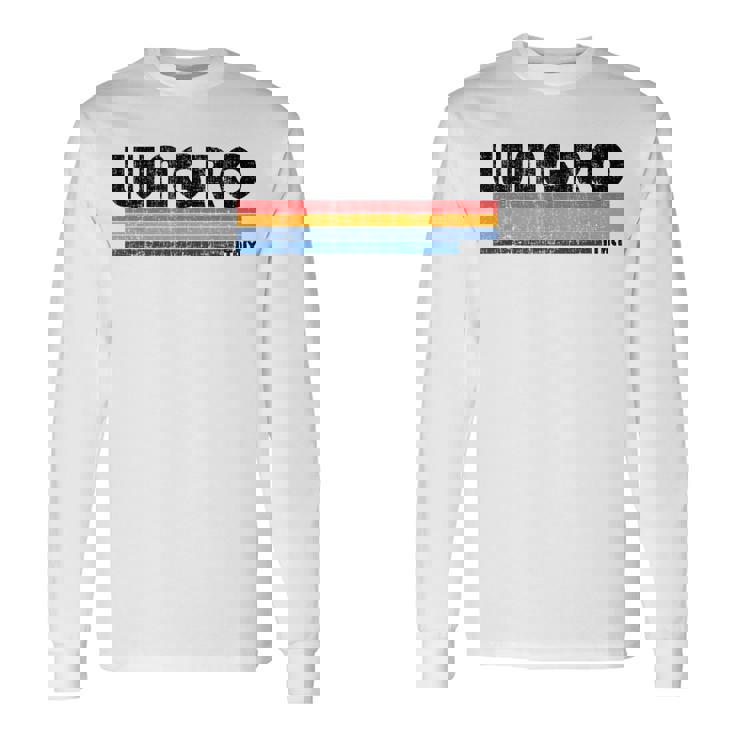 Lungro Italie Rétro 70S 80S Style T-shirt à manches longues