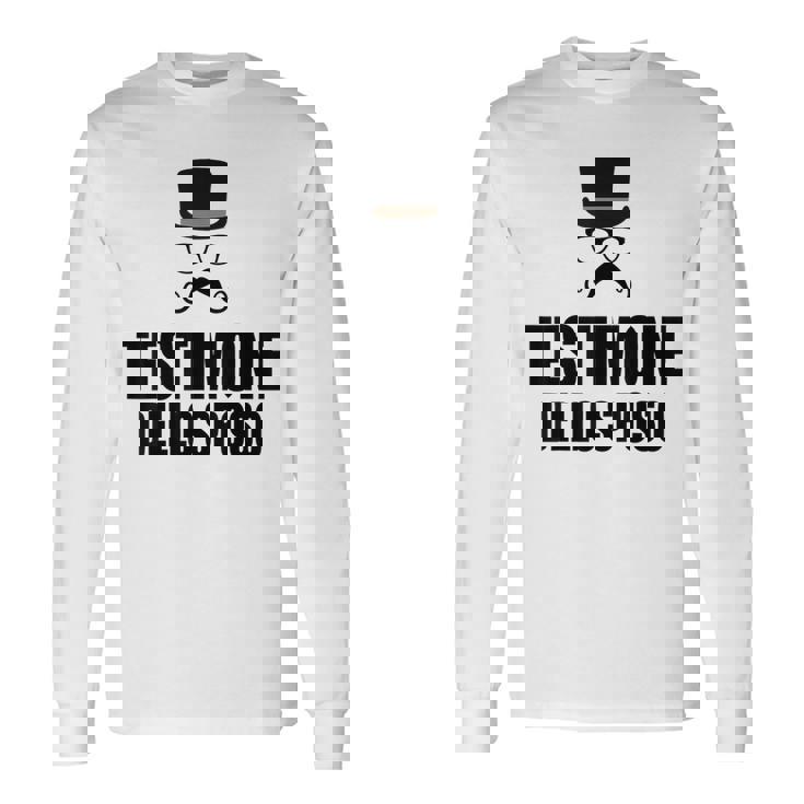 Maglia Divertente Testimone Dello Sposo Addio Al Celibato Maglietta a maniche lunghe