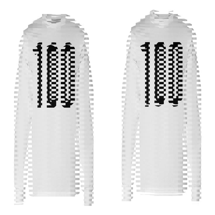 Maglia Numero 100 Preferita Dagli Appassionati Di Sport Maglietta a maniche lunghe