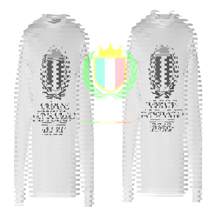 Maglia Premio Primo Classificato Fantacalcio Fanta Campione Maglietta a maniche lunghe