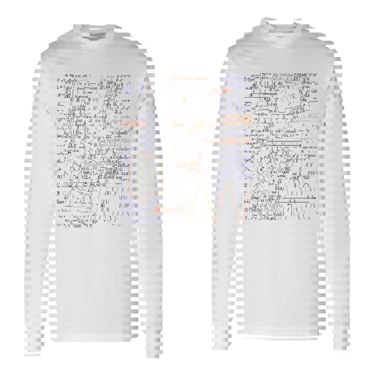 Matematica Formula Algebra Algoritmo Euclideo Insegnante Di Matematica Maglietta a maniche lunghe